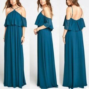 NEW Show Me Your Mumu Rebecca Ruffle Maxi Dress | XS